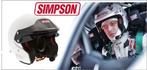 SIMPSON RALLY HELMET FIA 8859-2015 IN STOCK READY FOR DESPATCH